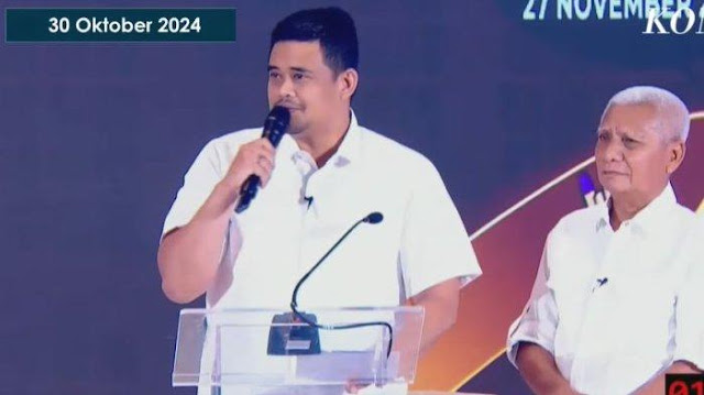 Saat Bobby Disoraki di Debat Perdana Pilgub Sumut 2024, Berhenti Bicara dan Tersenyum Tipis