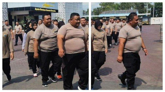 Sebanyak 60 personel Polres Trenggalek masuk kategori kelebihan berat badan (obesitas) atau kegemukan. FOTO/Kolase. Ⓒ Hak cipta foto di atas dikembalikan sesungguhnya kepada pemilik foto