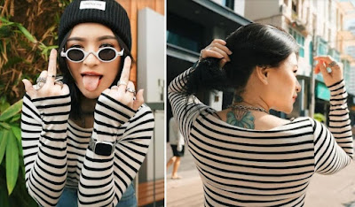 Nathalie Holscher Acungkan Jari Tengah dan Pamer Tato, Netizen: Kembali ke setelan pabrik