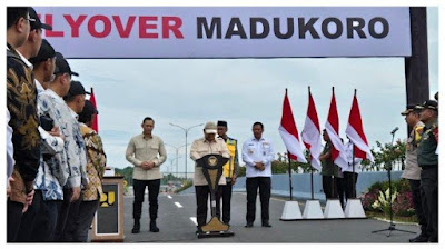 Prabowo Resmikan Flyover Madukoro di Semarang: Ini Dibangun dengan Uang Rakyat