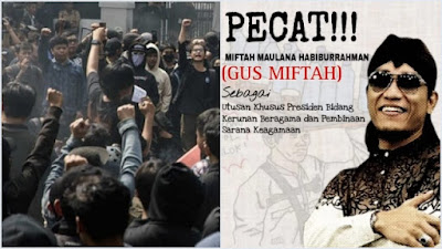 Desak Presiden Prabowo Pecat Miftah Maulana, JNF Geruduk Istana Negara Jakarta Besok