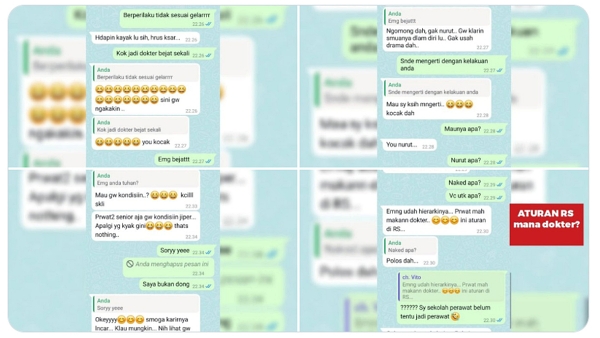 Dokter Paksa Mahasiswi Perawat VCS: Perawat Mah Makanan Dokter, Ini Aturan di RS!