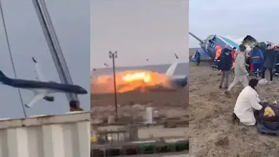 Pesawat Azerbaijan Airlines yang Jatuh Diduga Tabrak Burung, 29 Penumpang Dikabarkan Selamat