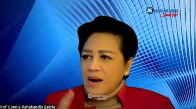 Pakar militer dan pertahanan Connie Rahakundini Bakrie atau akrab dipanggil Connie Bakrie. FOTO/Tangkapan Layar. Ⓒ Hak cipta foto di atas dikembalikan sesungguhnya kepada pemilik foto