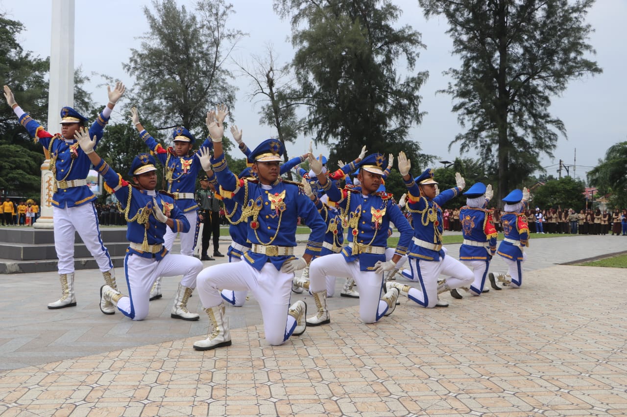 Pembukaan megah Action Rimba IV tingkat SMA sederajat di Lapangan Merdeka Kota Langsa, Jl. Jendral Ahmad Yani, Gampong Jawa, Kecamatan Langsa Kota, Kota Langsa. FOTO/Dok. Kodim 0104/Aceh Timur. Ⓒ Hak cipta foto di atas dikembalikan sesungguhnya kepada pemilik foto