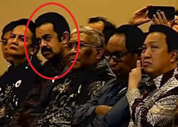 Terlihat foto yang dilingkari warna merah, Kerry Adrianto Riza, Beneficially Owner PT Navigator Khatulistiwa, merupakan raja kecil yang dimaksud Presiden Prabowo Subianto. FOTO/Net. Ⓒ Hak cipta foto di atas dikembalikan sesungguhnya kepada pemilik foto