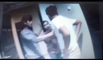 Seorang oknum Kepala Desa (Kades) terpilih dari hasil Pergantian Antar Waktu (PAW) di Kabupaten Melawi, digerebek di salah hotel Kota Sintang oleh istri sah karena diduga telah berselingkuh. FOTO/Tangkapan Layar CCTV. Ⓒ Hak cipta foto di atas dikembalikan sesungguhnya kepada pemilik foto