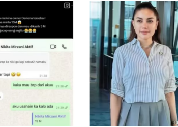 Viral! Diduga Chat Nikita Mirzani Bocor, dengan Entengnya Minta Rp15 M dari Owner Daviena
