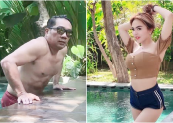 Mantan Gubernur Jabar, Ridwan Kamil (kiri) dan selebgram Lisa Mariana (kanan). FOTO/Kolase. Ⓒ Hak cipta foto di atas dikembalikan sesungguhnya kepada pemilik foto