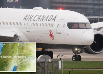 Negara Israel Hilang dari Peta Penerbangan Maskapai Air Canada, Berubah Jadi Palestina
