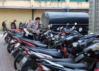 Polresta Banda Aceh Amankan 30 Motor Balap Liar di Ulee Lheue