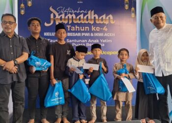 Silaturrahmi Ramadhan, PWI Aceh Santuni 111 Anak Yatim