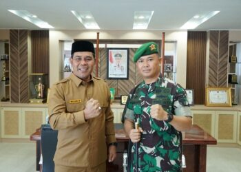 Bupati Aceh Besar Terima Audiensi Danyonif 117/KY
