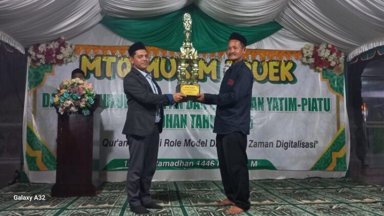 Gampong Jruek Bak Kreh Juara Umum MTQ Kemukiman