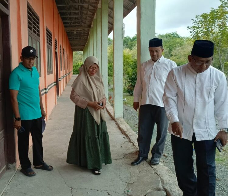 Monitoring Madrasah di Aceh Barat, Kabid Penma Temukan MIN 21 Rusak Parah