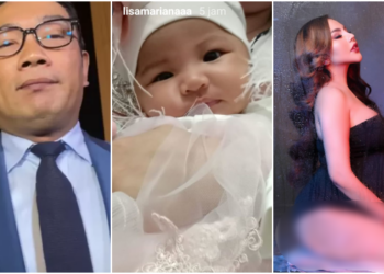 Diduga Anak hasil perselingkuhan Ridwan Kamil dan Lisa Mariana (tengah). FOTO/Kolase. Ⓒ Hak cipta foto di atas dikembalikan sesungguhnya kepada pemilik foto