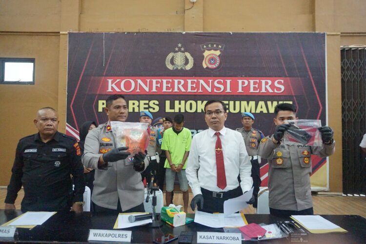 Polres Lhokseumawe yang disampaikan oleh Kapolres Lhokseumawe AKBP Ahzan diwakili Kompol Salmidin di Gedung serbaguna wirasatya Polres Lhokseumawe, Senin (28/4/2025) siang. FOTO/Dok. Polres Lhokseumawe. Ⓒ Hak cipta foto di atas dikembalikan sesungguhnya kepada pemilik foto