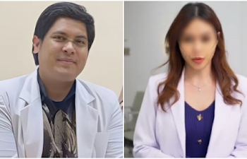 Dokter Iril Syafril atau Muhammad Syafril Firdaus (kiri), Mantan Istri Iril Syafril (kanan). FOTO/Kolase. Ⓒ Hak cipta foto di atas dikembalikan sesungguhnya kepada pemilik foto