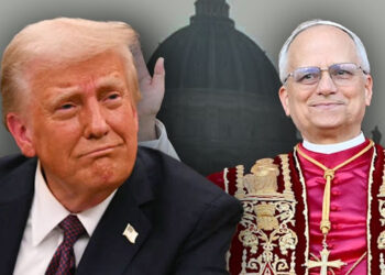 Presiden Amerika Serikat (AS) Donald Trump pada Kamis (8/5/2025) memberikan ucapan selamat kepada Robert Francis Prevost, yang terpilih sebagai Paus Leo XIV, untuk menjadi pemimpin Gereja Katolik Sedunia berikutnya. FOTO/Kolase. Ⓒ Hak cipta foto di atas dikembalikan sesungguhnya kepada pemilik foto