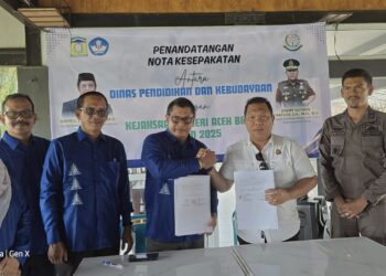 Disdikbud Kembali Tanda Tangan Nota Kesepakatan dengan Kejari Aceh Besar