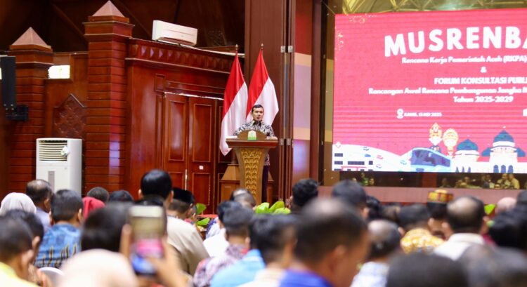 Fadhlullah Buka Musrenbang RKPA 2026 dan Forum Konsultasi Publik RPJMA 2025-2029