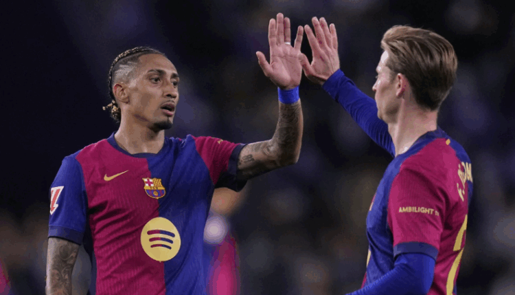 Raphinha dan Fermin Selamatkan Barcelona dari Kejutan Valladolid