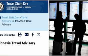 AS Keluarkan Travel Warning: Warganya Diminta Hindari Indonesia, Peringatkan Bencana Alam