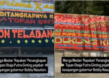 Viral Warga Medan 'Rayakan' OTT Anak Buah Bobby Nasution, Jalan Penuh Karangan Bunga