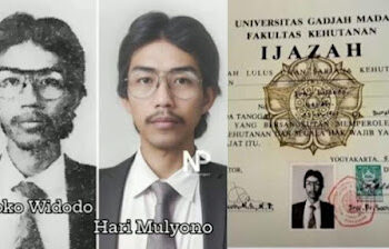 Penampakan Ijazah Jokowi Vs Hari Mulyono yang Disebut Mirip