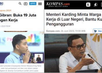 Gibran Janjikan 19 Juta Lapangan Kerja, Menterinya Suruh Warga Kerja di Luar Negeri untuk Kurangi Pengangguran