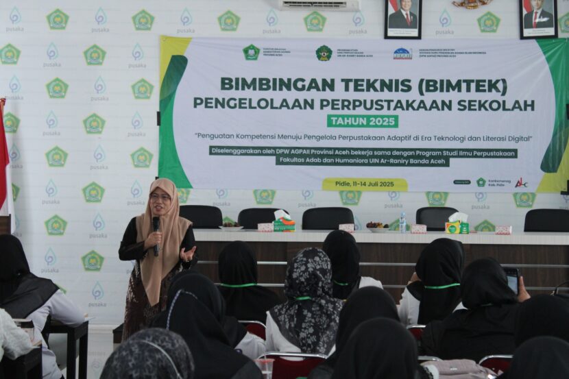 82 Guru PAI di Pidie Ikuti Pelatihan Pengelolaan Perpustakaan Sekolah