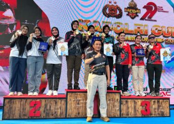 Polwan Polda Aceh Raih Juara II Presisi Beregu dalam Kejuaraan Menembak Kapolri Cup 2025