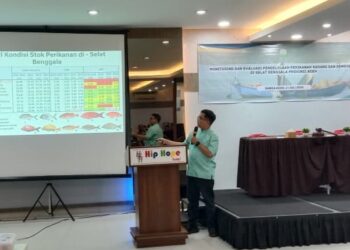 Pemerintah Aceh melalui Dinas Kelautan dan Perikanan (DKP), Kamis (31/7), menyelenggarakan kegiatan monitoring dan evaluasi pengelolaan perikanan karang dan demersal di Selat Benggala, Banda Aceh. FOTO/Dok. DKP Aceh.