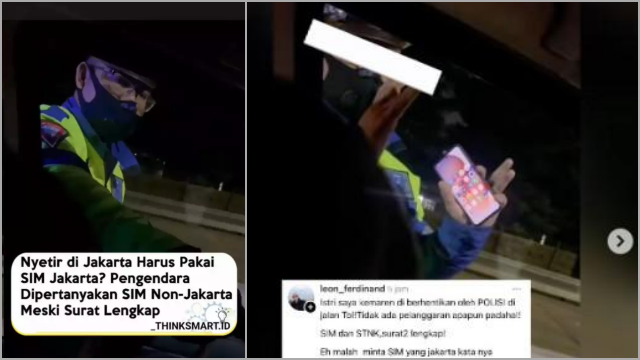 Viral Polantas Tilang Pengendara Gegara SIM-nya Bukan Jakarta, Netizen: Emang Sekarang SIM Harus Sesuai Domisili?