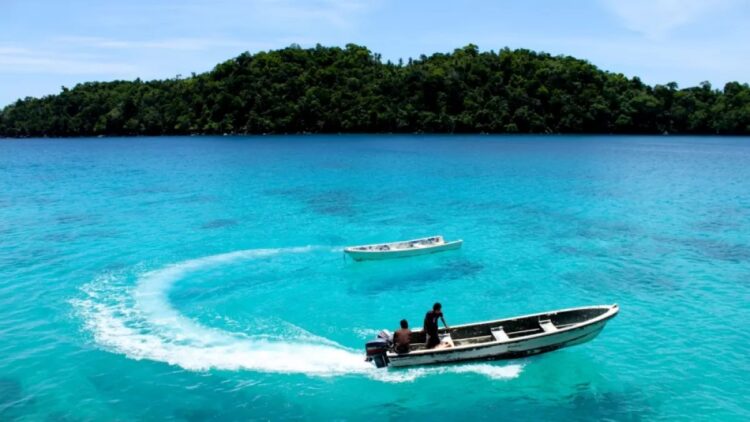 Pulau Benggala merupakan salah satu pulau terluar di Indonesia berada di perairan Aceh yang berbatasan langsung dengan perairan India. FOTO/HAI/Hamdani. Ⓒ Hak cipta foto di atas dikembalikan sesungguhnya kepada pemilik foto