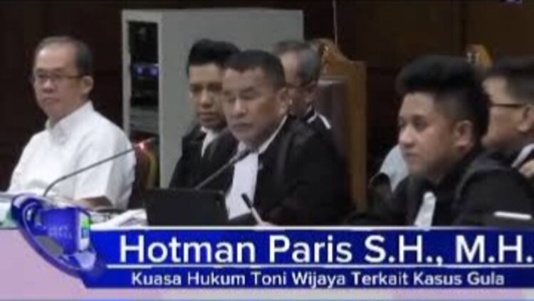 Kuasa hukum dari Direktur Utama PT Angels Products, Tony Wijaya, Hotman Paris Hutapea. FOTO/Tangkapan Layar. Ⓒ Hak cipta foto di atas dikembalikan sesungguhnya kepada pemilik foto