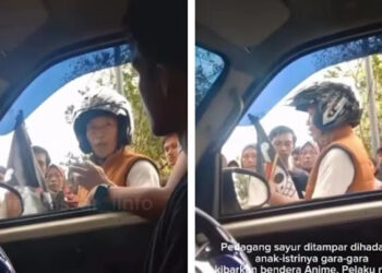 Viral Anggota TNI Tampar Pedagang Sayur yang Bawa Bendera One Piece di Makassar: Warga Negara Apa Ko