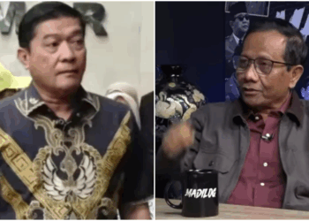 Eks Menko Polhukam Mahfud MD (kanan) Silfester Matutina (kanan). FOTO/Kolase. Ⓒ Hak cipta foto di atas dikembalikan sesungguhnya kepada pemilik foto