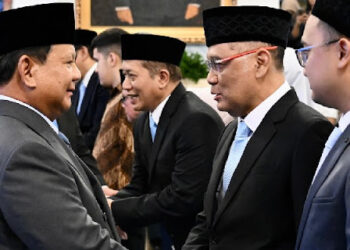 Presiden Prabowo Subianto resmi melantik Gus Irfan Yusuf sebagai Menteri Haji dan Umrah di Istana Kepresidenan, Jakarta, Senin, 8 September 2025. FOTO/Net. Ⓒ Hak cipta foto di atas dikembalikan sesungguhnya kepada pemilik foto