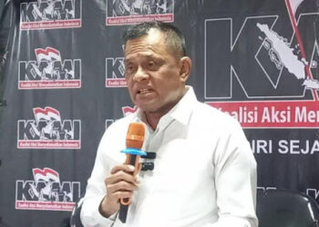 Presidium Koalisi Aksi Menyelamatkan Indonesia (KAMI) Jenderal TNI (Purn) Gatot Nurmantyo menyebut kehidupan berbangsa dan bernegara Indonesia sudah sangat neoliberalisme. FOTO/Net. Ⓒ Hak cipta foto di atas dikembalikan sesungguhnya kepada pemilik foto