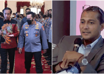 Wakil Menteri Hukum Edward Omar Sharif Hiariej atau Eddy Hiariej dalam sidang gugatan UU Kepolisian Nomor 2 Tahun 2002 dengan nomor perkara 114/PUU-XXIII/2025 yang disidangkan Mahkamah Konstitusi (MK), Senin 8 September 2025. FOTO/Net.