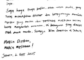 Delpedro Marhaen Tulis Surat untuk Pendukungnya: Tak Menyesal Ditangkap, Ungkap Alasan Jadi Tersangka