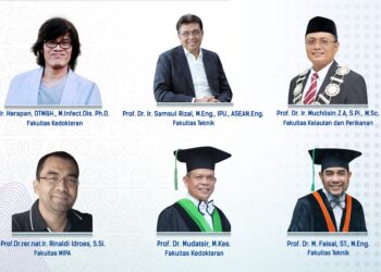 Sebanyak enam akademisi USK berhasil masuk dalam daftar 2% peneliti paling berpengaruh dunia (Top 2% World Scientists 2025) yang dirilis oleh Elsevier bekerjasama dengan Stanford University. FOTO/Dok. USK. Ⓒ Hak cipta foto di atas dikembalikan sesungguhnya kepada pemilik foto