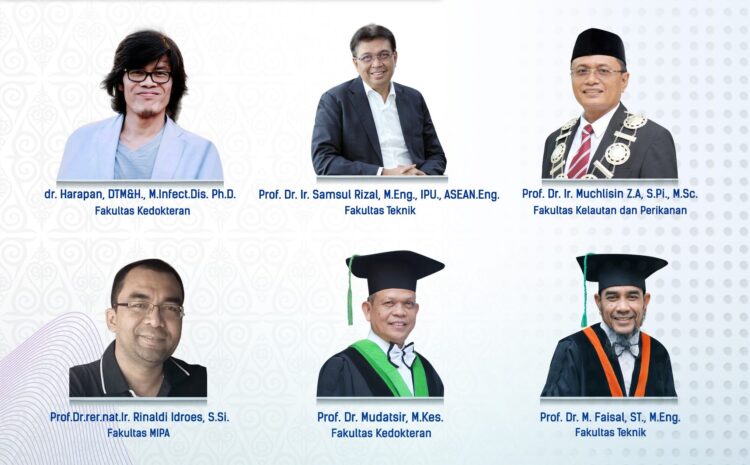 Sebanyak enam akademisi USK berhasil masuk dalam daftar 2% peneliti paling berpengaruh dunia (Top 2% World Scientists 2025) yang dirilis oleh Elsevier bekerjasama dengan Stanford University. FOTO/Dok. USK. Ⓒ Hak cipta foto di atas dikembalikan sesungguhnya kepada pemilik foto
