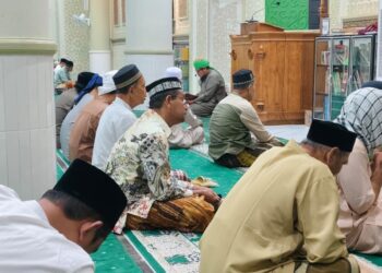 Tausyiah agama di Masjid Babul Maghfirah, Gampong Tanjong Seulamat, Kecamatan Darussalam, Aceh Besar, Jumat (19/09/2025)