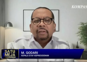 Kepala Staf Kepresidenan Muhammad Qodari. FOTO/Tangkapan Layar. Ⓒ Hak cipta foto di atas dikembalikan sesungguhnya kepada pemilik foto