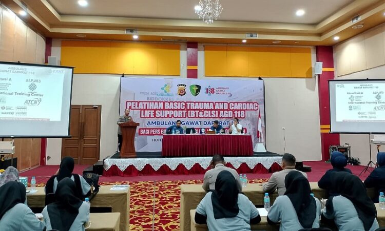 Biddokkes Polda Aceh Gelar Pelatihan BTCLS dan Food Safety