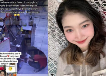 Rekaman CCTV Toko 2 Hari Sebelum Dina Oktaviani Dibunuh Atasannya, Meringkuk Menangis di Belakang Meja Kasir