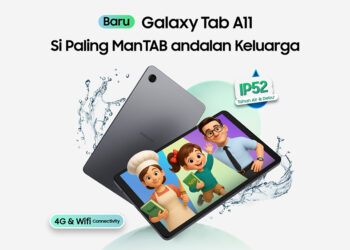 Galaxy Tab A11 Tablet Sejutaan dengan AI, Desain Tangguh, dan Performa ManTAB untuk Keluarga Modern