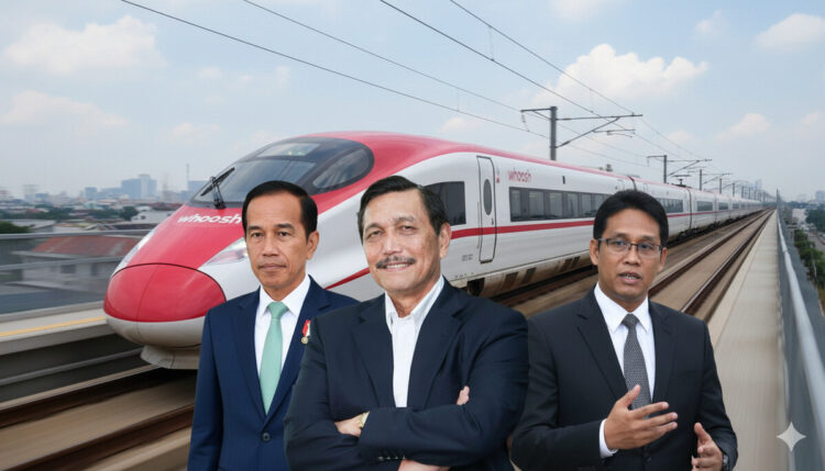 Joko Widodo alias Jokowi (kiri), Luhur Binsar Pandjaitan (tengah) dan Menkeu Purbaya Yudhi Sadewa (kanan)